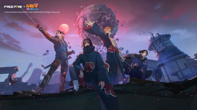 Free Fire recebe evento de Naruto e códigos que liberam skins exclusivas - Imagem do artigo original