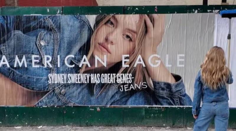 Campanha da American Eagle com Sydney Sweeney gera debate sobre eugenia - Imagem do artigo original