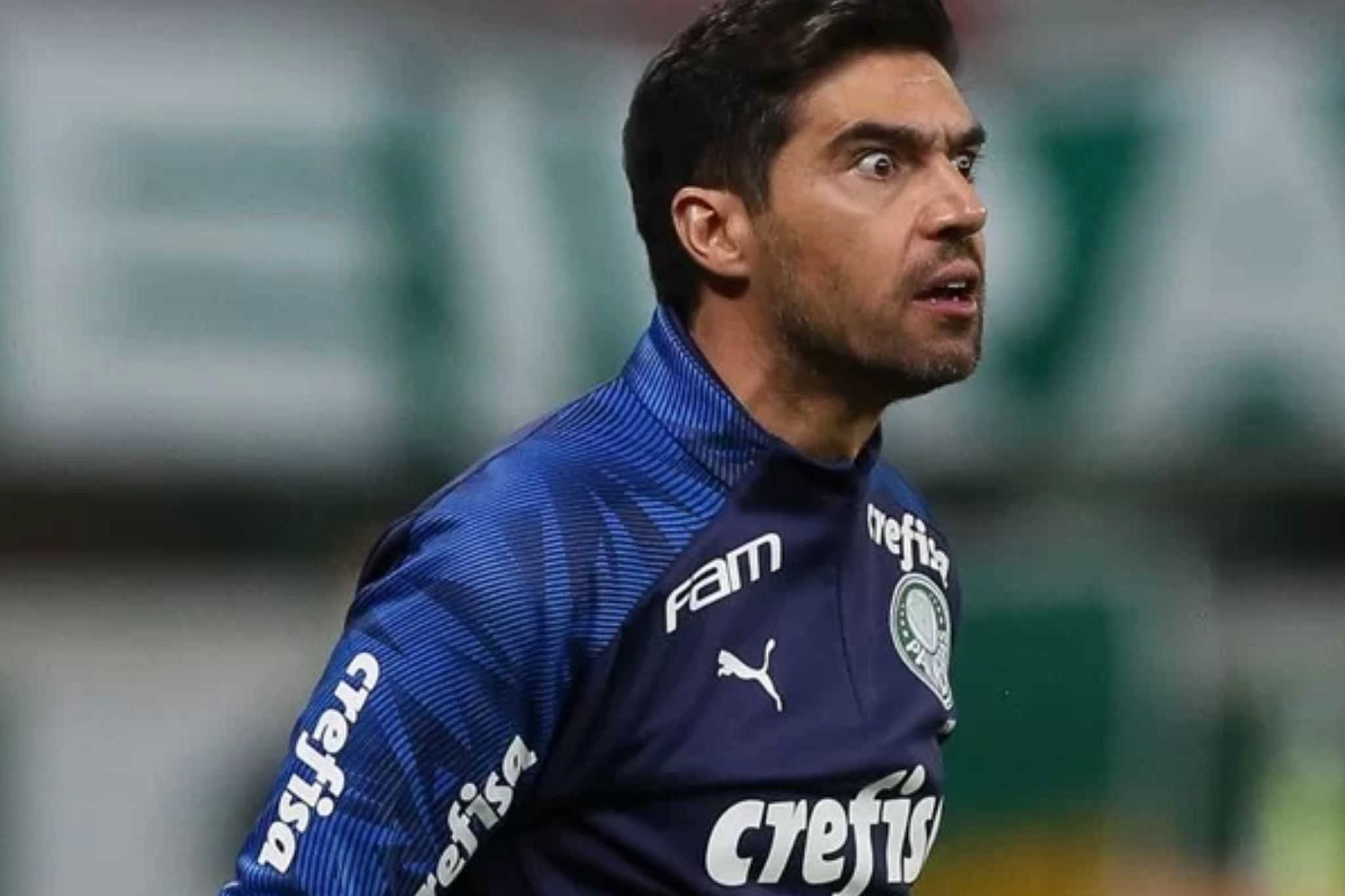 Abel Ferreira comemora encaixe de Flaco López e Vitor Roque após goleada na Libertadores - Imagem do artigo original