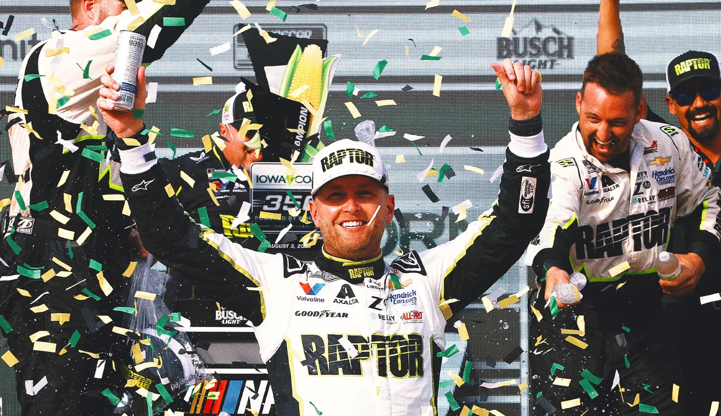 William Byron vence em Iowa, quebra jejum e assume liderança da NASCAR Cup - Imagem do artigo
