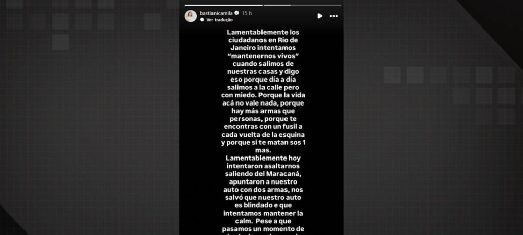 Esposa de Arrascaeta desabafa após tentativa de assalto - Imagem do artigo
