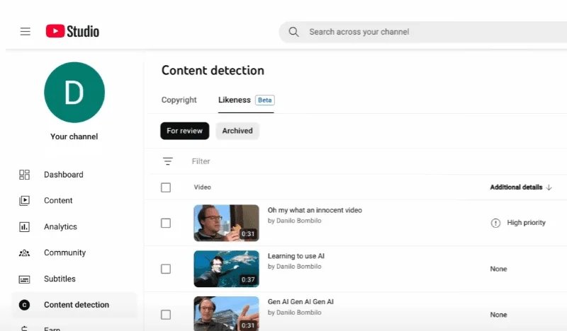 Detector de semelhança do YouTube combate imitações por IA - Imagem do artigo